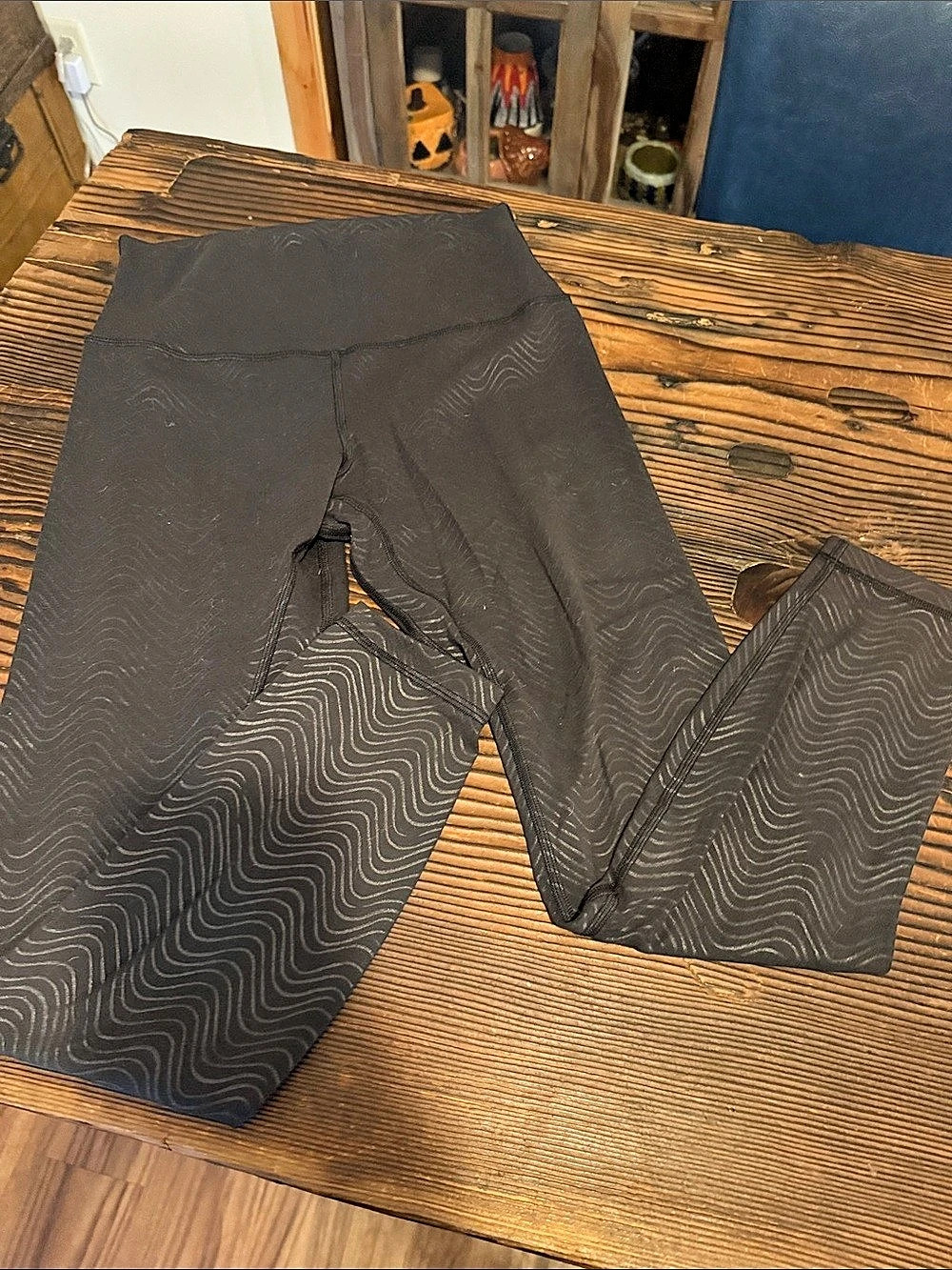 lululemon Align Pant 25" (Speckle Emboss Black) Leggings Size 6